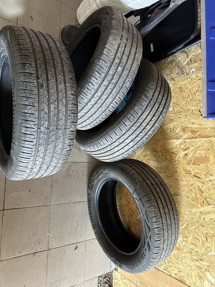 4 opony Continental EcoContact 6 235/55 R18 6000km jak nowe