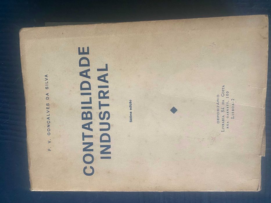 livro contabilidade industrial de F V Gonçalves da Silva