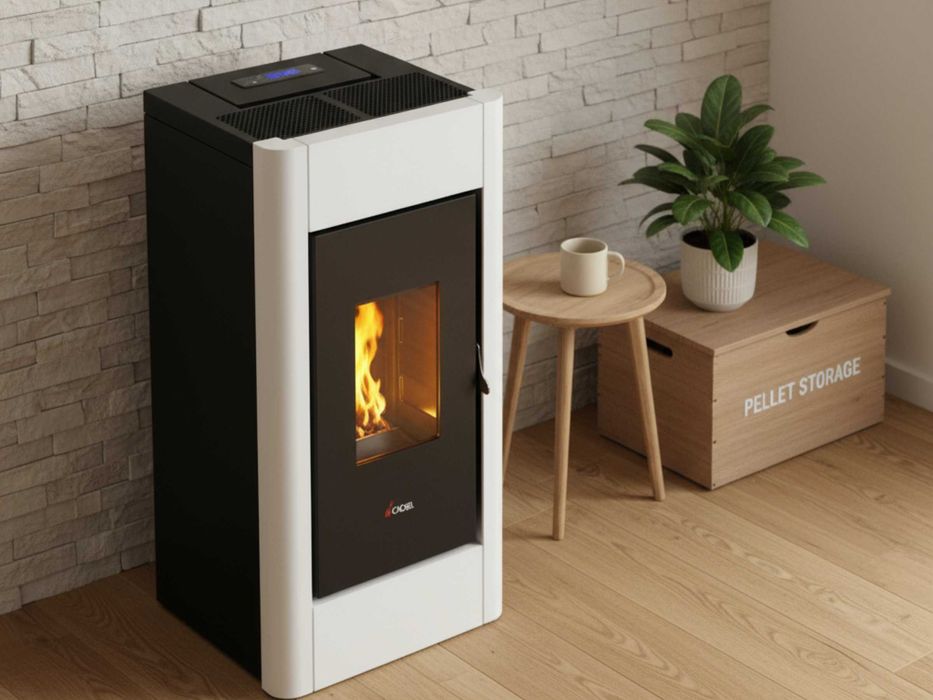 Piecyk na pellet piec wolnostojący Cadel Sweet 7kw AIR Powietrzny A+