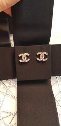 Nowe kolczyki Chanel oryginal z paragonem