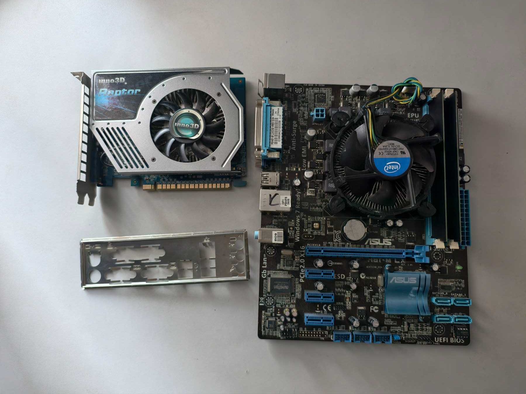 Продам комплект! Asus P8H61-M LX + i5-2400 + 8gb ddr3 + GT 640 2 GB!