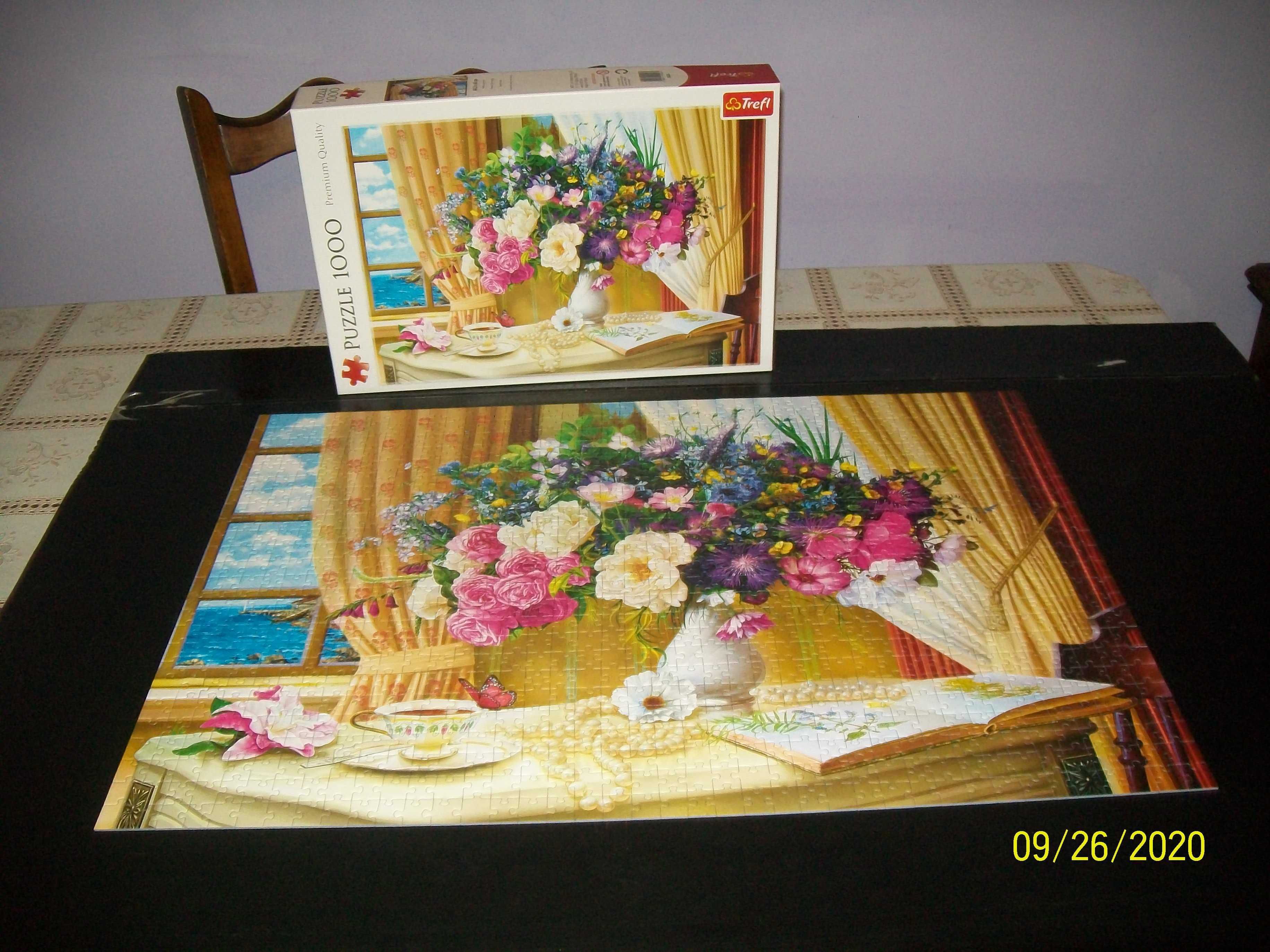 Puzzle Trefl 1000szt. "Kwiaty o poranku"