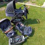 Wózek easy go optimo się 2w1 fotelik maxi Cosi carbiofix baza isofix