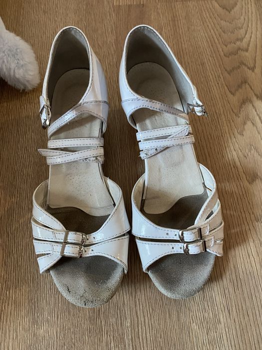 туфлі для бальних танців блок каблук