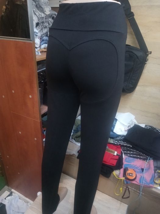 Spodnie Turcja Push Up czarne 2 wzory M/L i L/XL bawełna wyprzedaż