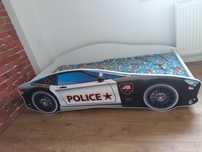 Sprzedam łóżko dziecięce auto policja 160x80 cm z materacem