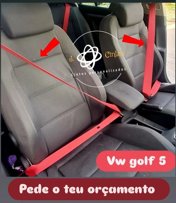 Cintos de segurança (alteração de cor)