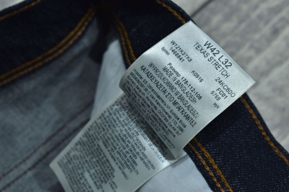 Wrangler Texas Męskie Spodnie Jeansowe W42 L32