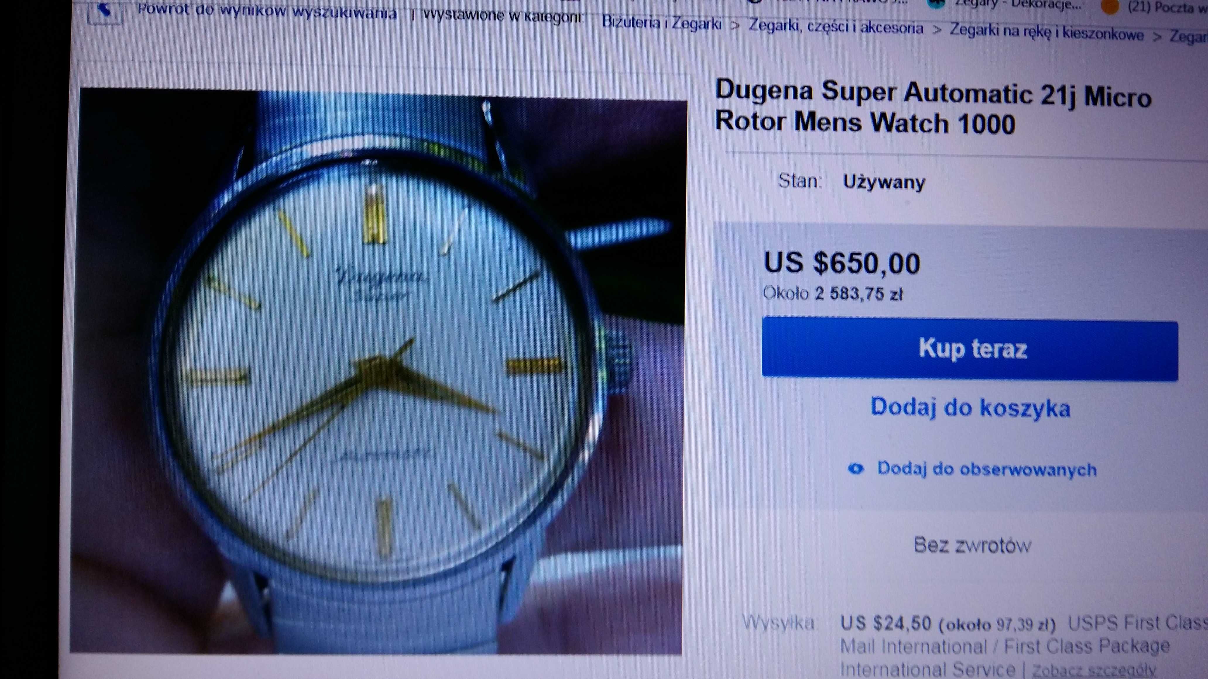 Zegarek Dugena Super 1000 Watch Mikro-rotor au 20 nr.3