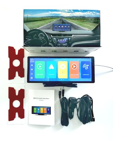 Radio 9" bezprzewodowy Android Auto i Carplay, DVR rejestrator kamera