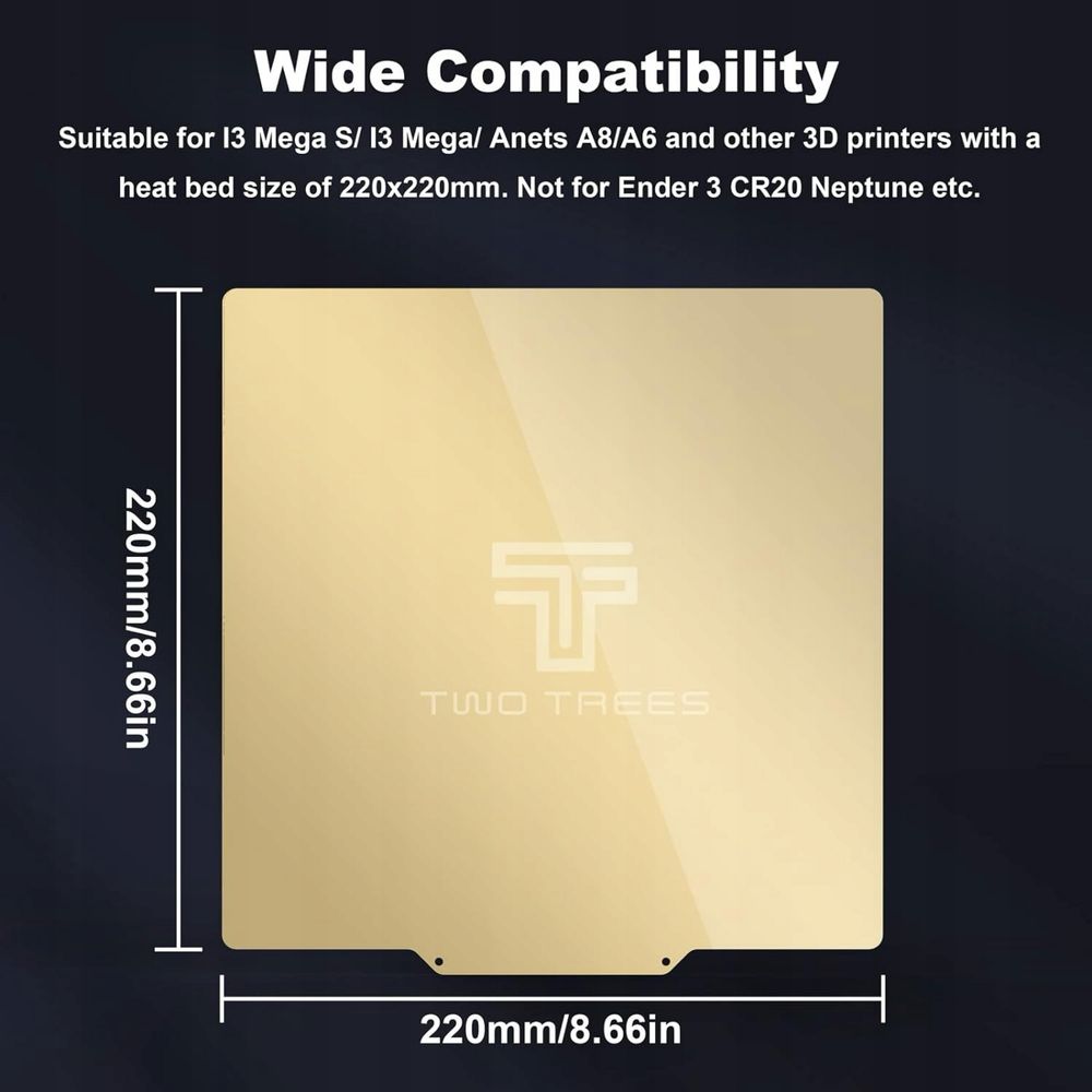 Stalowa Platforma Magnetyczna 220x220mm do Ender3 3S V2 PRO CR10