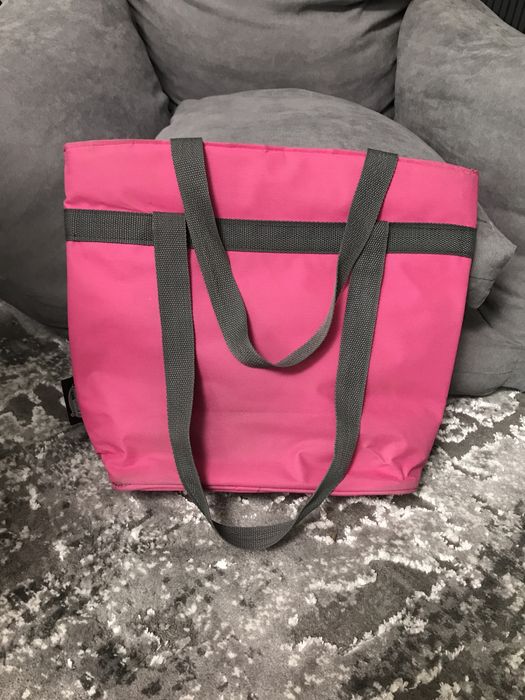 Пляжна сумка - холодильник рожева