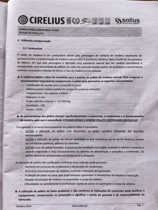 Máquina de pellets e radiadores