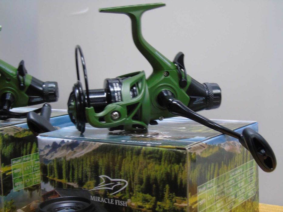 Kołowrotek wędkarski wolny bieg grunt Dominator 5000 solidny 2 szt.