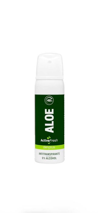 Desodorante Aloe Fresh.Dezodorujący z aloesem 0%alkoholu 75ml.Deliplus