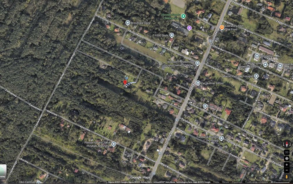 Piękna zielona działka budowlana Wiśniowa Góra gm. Andrespol, MPZP