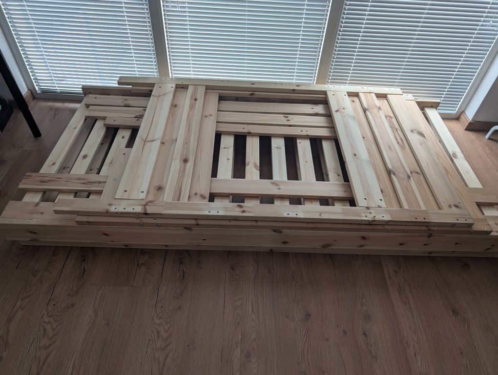Łóżko piętrowe drewniane sosnowe w idealnym stanie 90x200