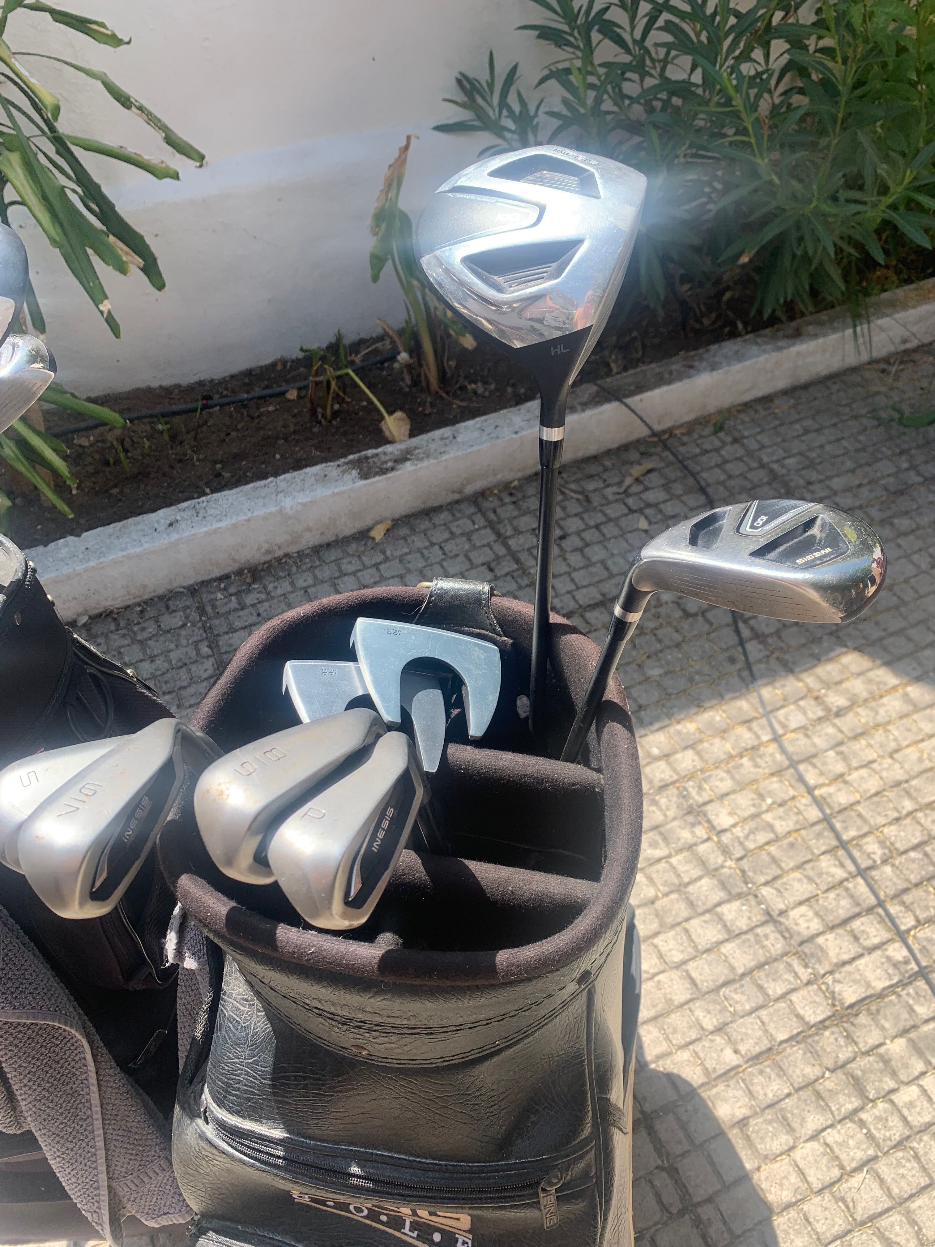 DOIS 7 KIT DE GOLF 100 ADULTO - INESIS - GRAFITE - TAMANHO 1 & 2