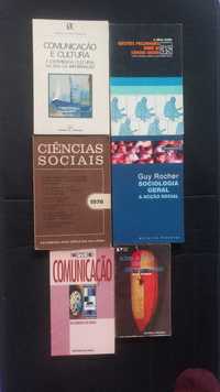Conjunto livros Comunicação e Sociologia Ciências Sociais