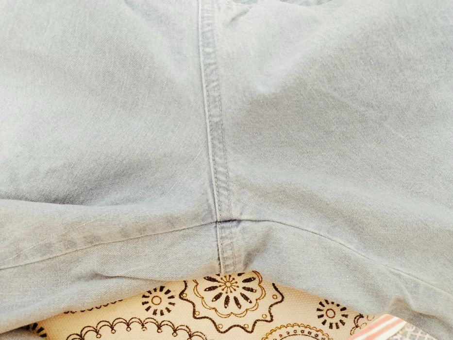 джинсы унисекс 62-64 большой размер на резинке батал пояс 120-128 см