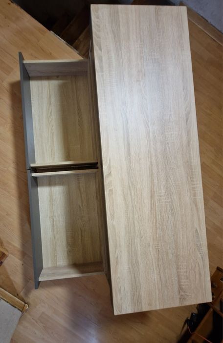 Szafka RTV / pod telewizor 135x45x45 – drewno + grafit