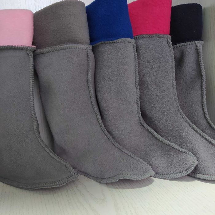 Утеплювач вставка в дитячі гумові чоботи, флісовий вкладиш  23р.-35р.