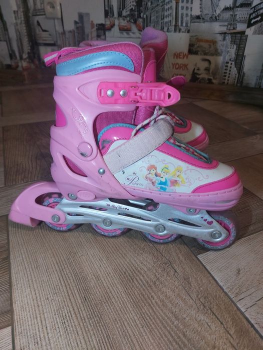 Ролики детские для девочки Disney  по стельке 22см