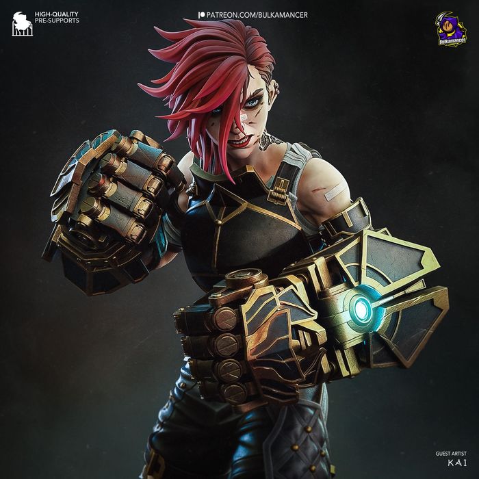 Vi | Arcane | Figurka | druk 3D z żywicy (12K)