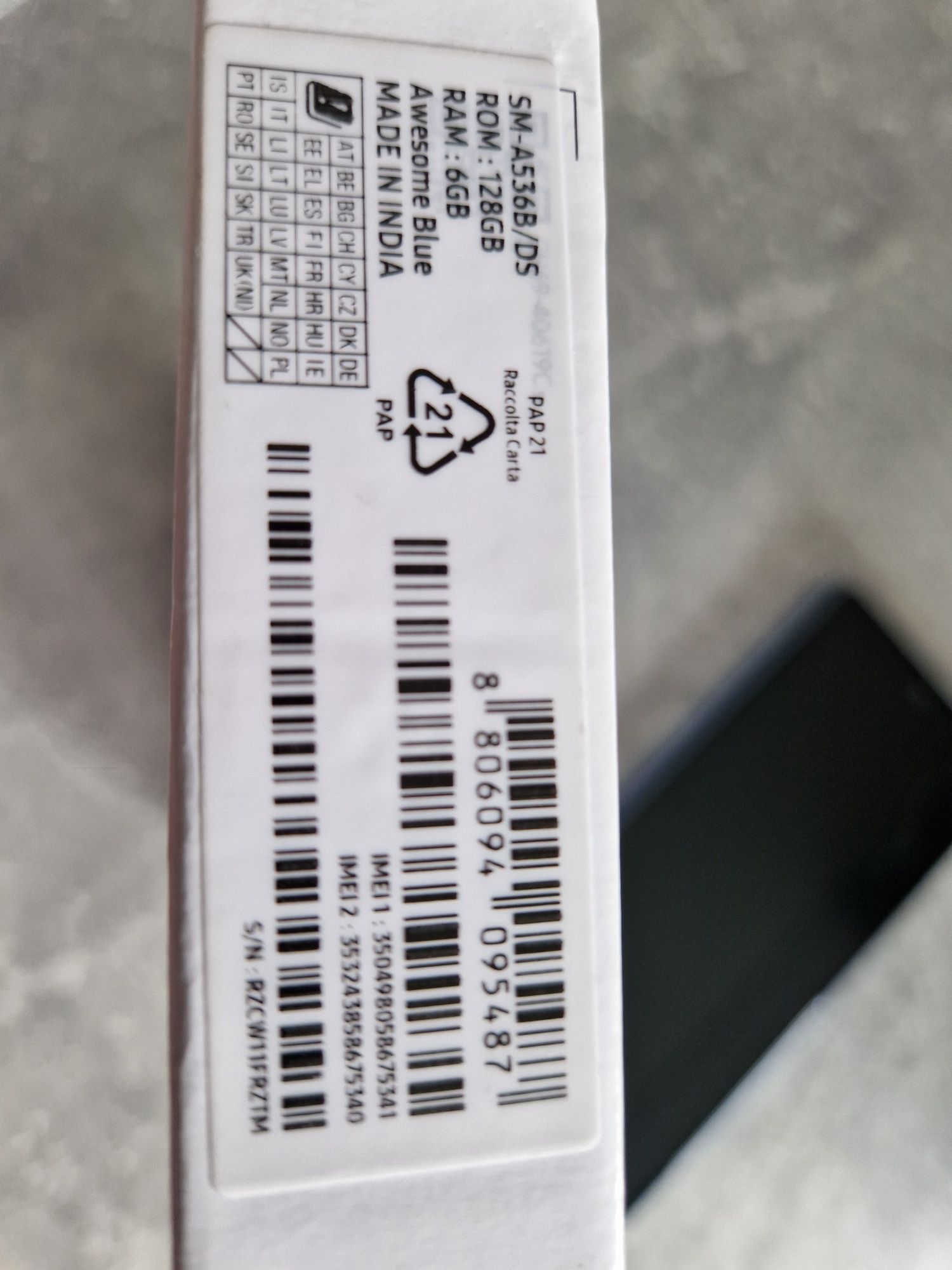 Telefon Samsung A53 5G  niebieski