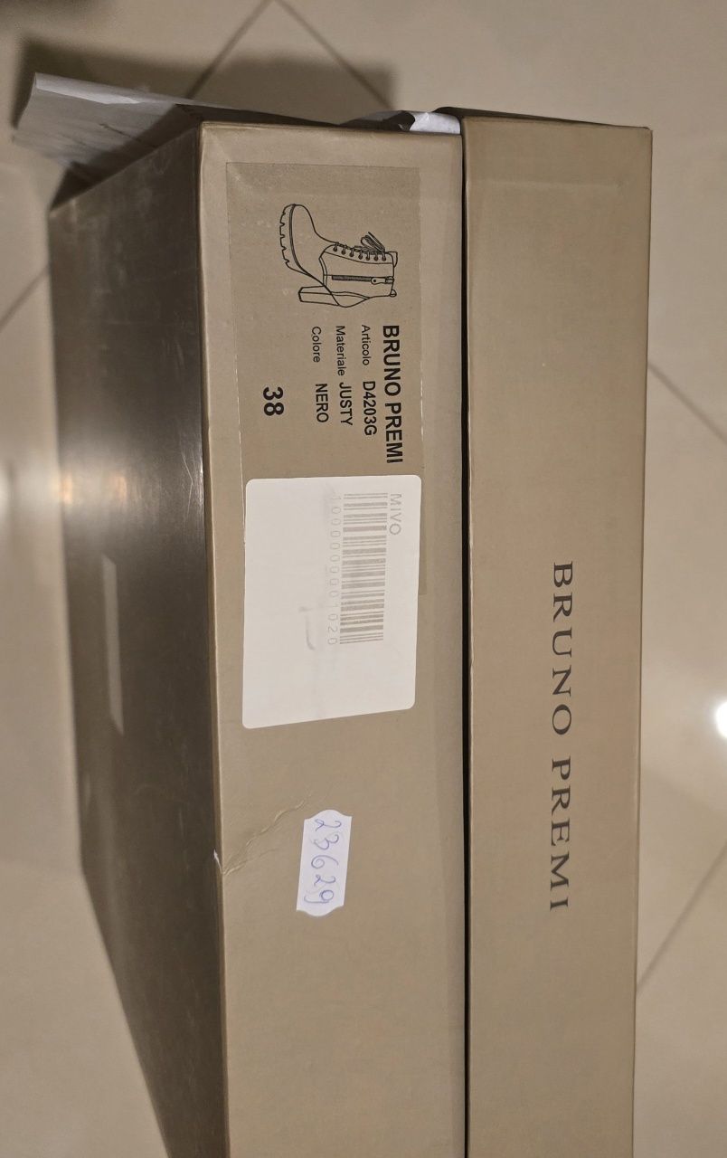 Piękne botki skóra naturalna 38 nubuk