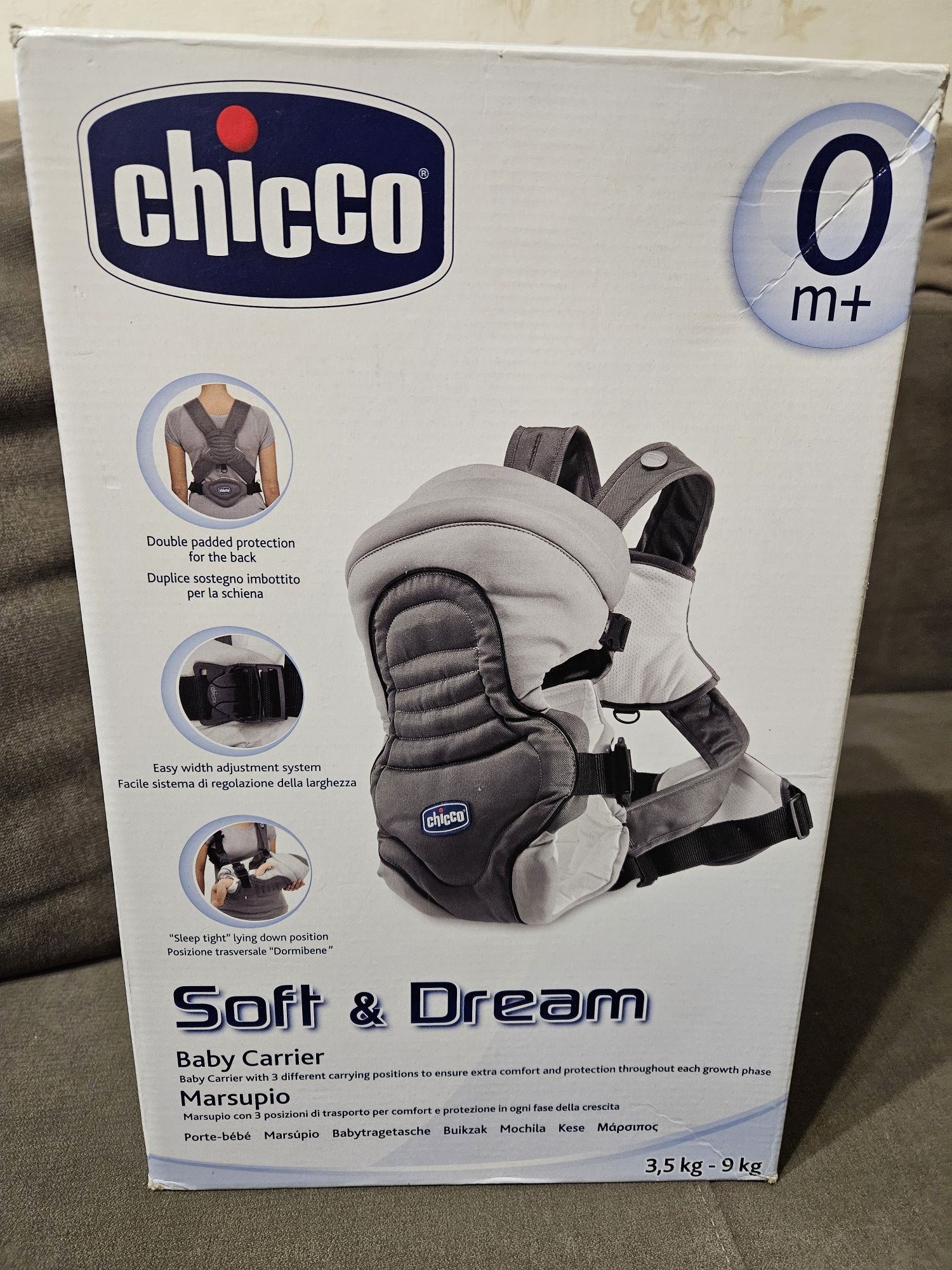 Рюкзак кенгуру Chicco soft & dream