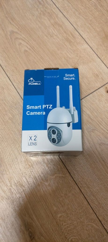 Kamera WiFi monitoring 4mpx UHD 360 10x zoom bezprzewodowa 2x obiektyw