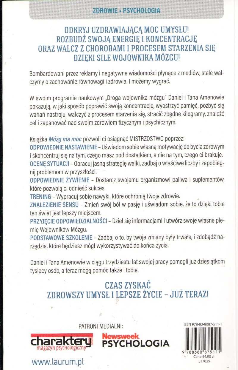 Mózg ma moc. Przez umysł do zdrowia Wydawnictwo Laurum