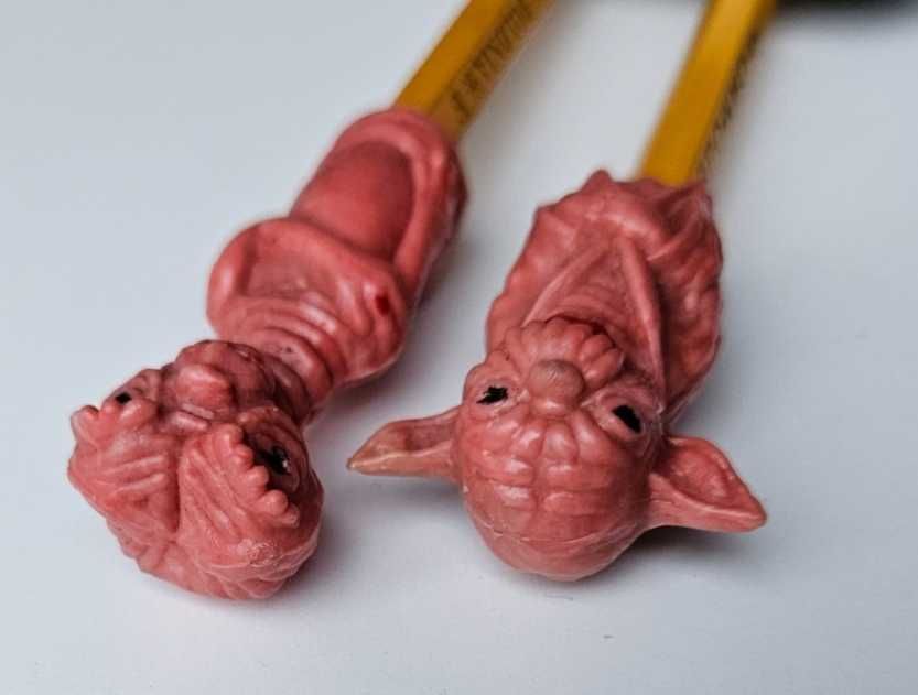 Figurki PRL Star wars Yoda i E.T. bootleg nakładki na ołówek