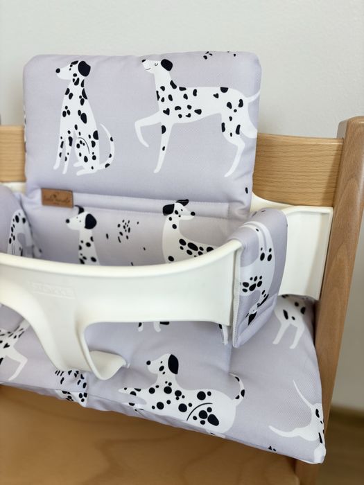 Poduszki wodoodporne do Stokke Tripp Trapp 2w1 dalmatyńczyki pokrowce