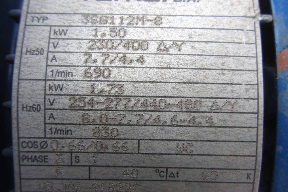 silnik elektryczny 380 V 1,5 KW