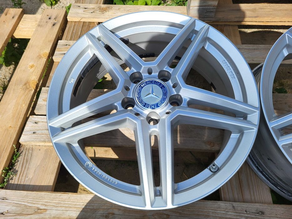 [1130] Felgi aluminiowe 17 cali MERCEDES 5x112 et44 6,5Jx17H2 CZUJNIKI