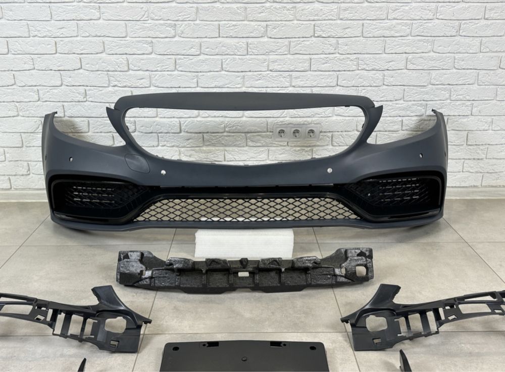 Бампер в сборе стиль AMG C63 Mercedes C-class W205 2014-2018