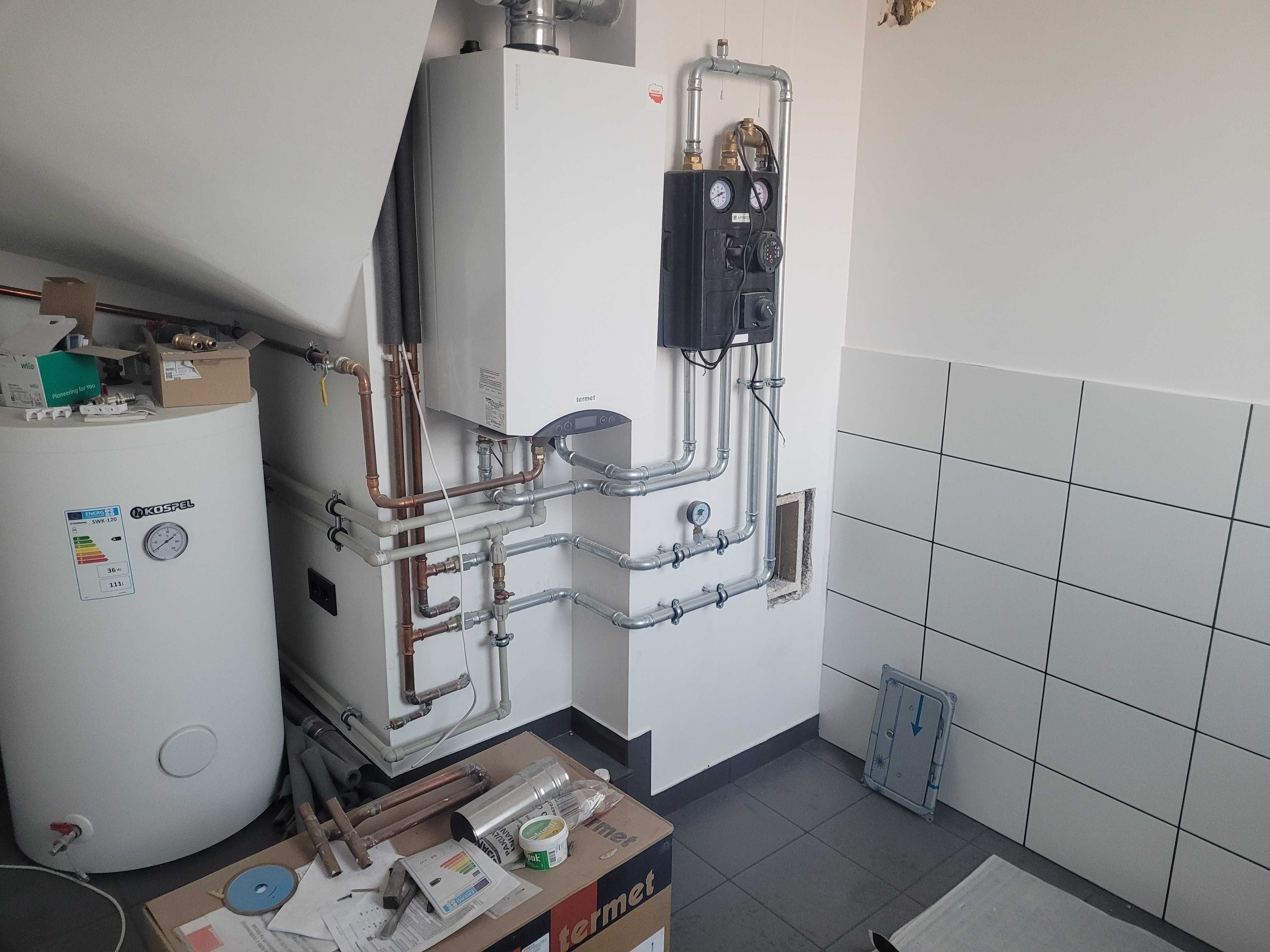 NOWY DOM skrajny wykończony Bojków 180 m2 działka 470m Kocioł GAZ