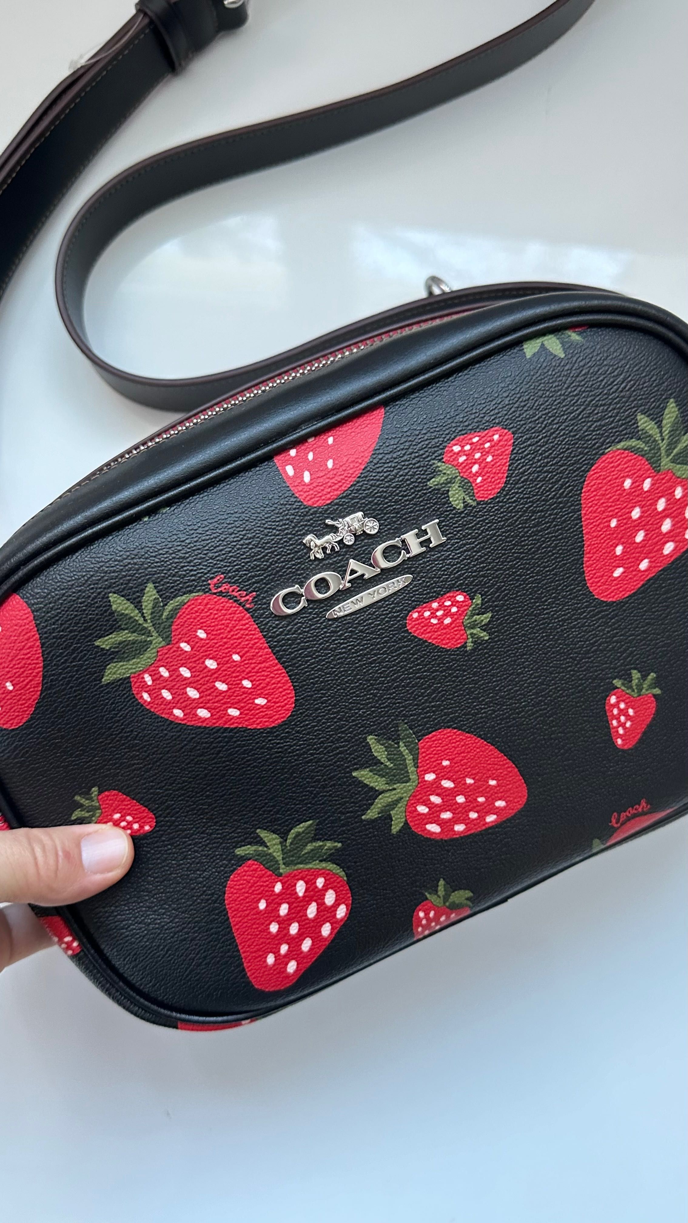 Шкіряна сумка Jamie Camera bag Black Coach