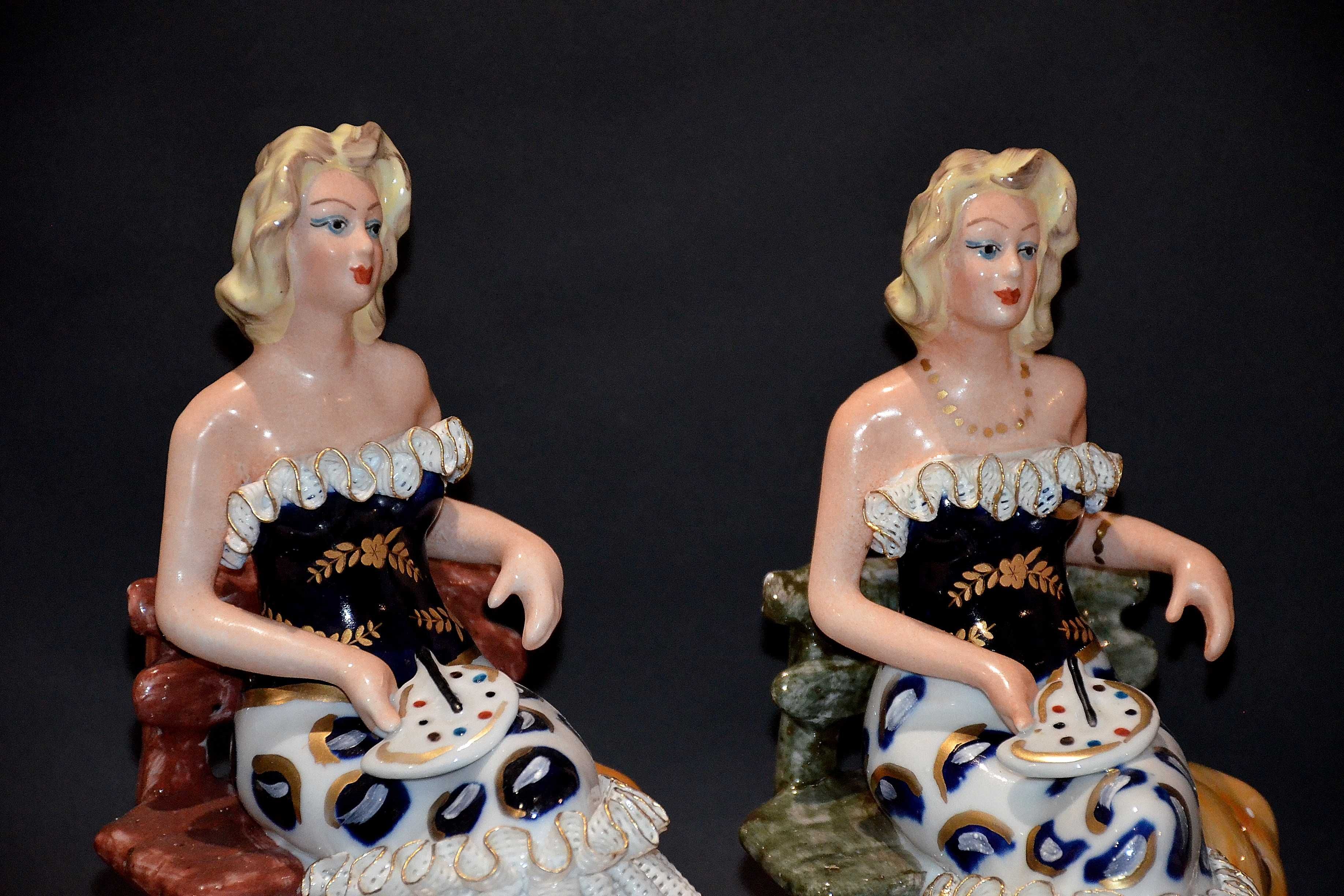 Roceram porcelana figurka Malarka do kolekcji, ok. 27cm