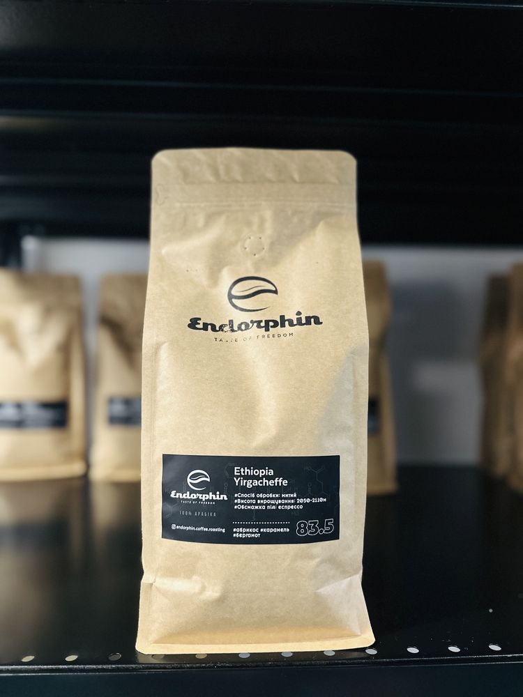 Кава ПРЕМІАЛЬНА арабіка вишукана Ефіопія Йоргачів кофе в зернах топ