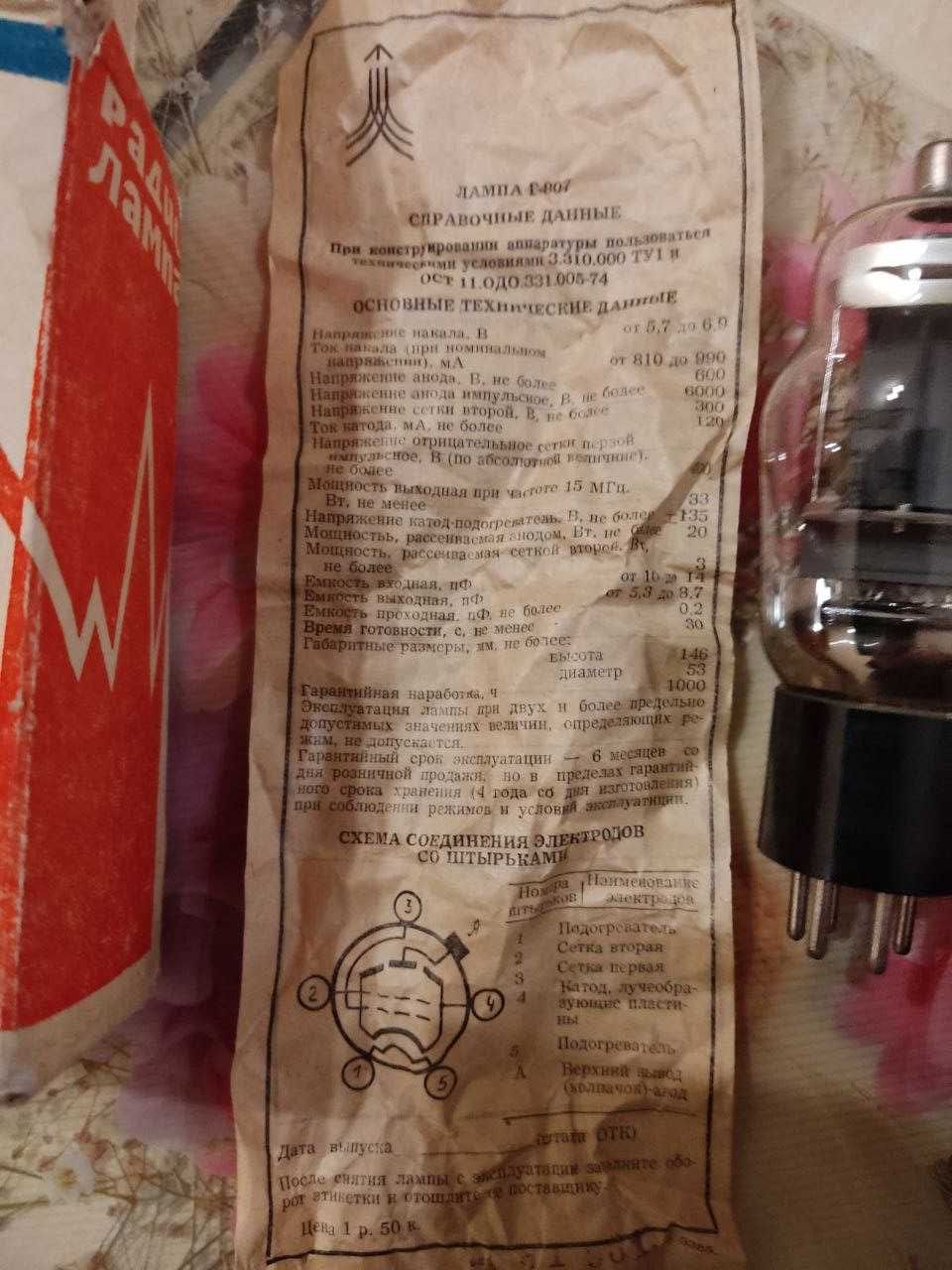 Радио лампы СССР
