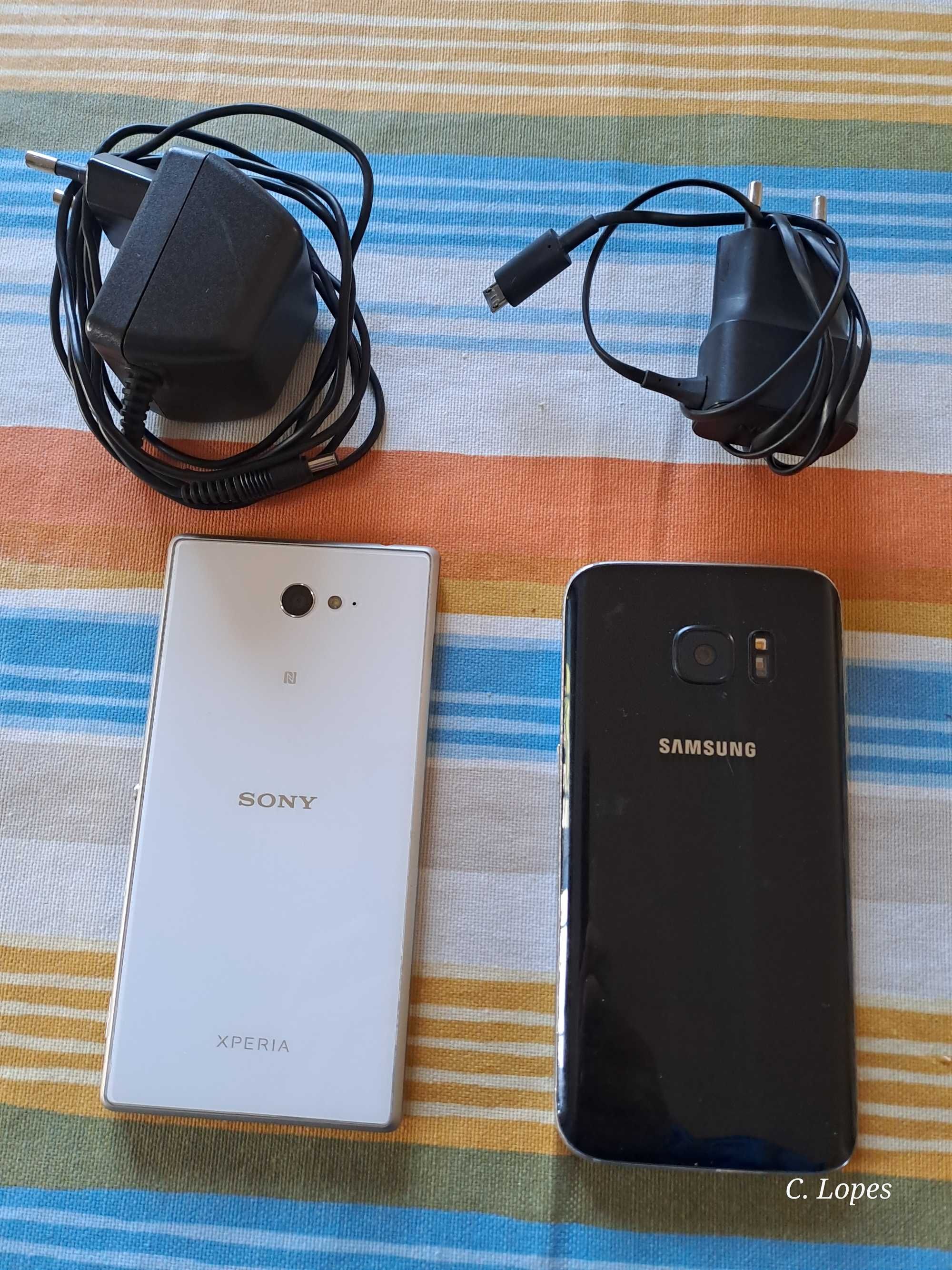 Telemóveis sony e samsung
