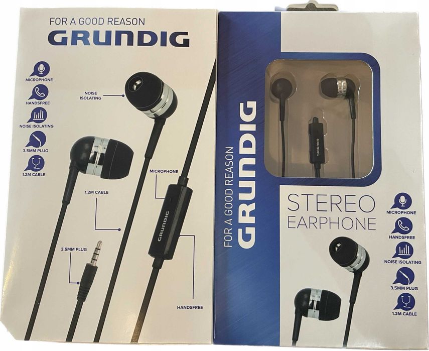 Słuchawki Douszne Grundig Stereo z Mikrofonem