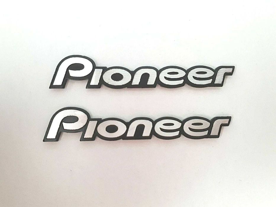 Nowy emblemat znaczek Pioneer klejany logo 2 sztuki