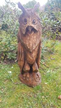 Rzeźba sowa puszczyk