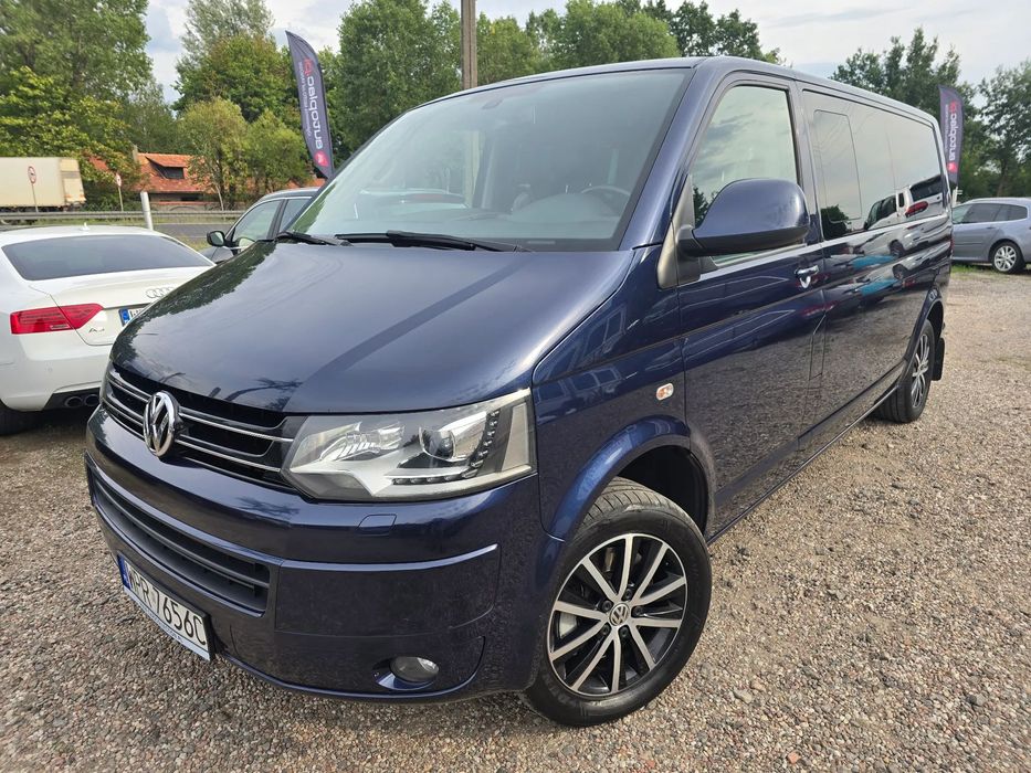 Volkswagen Multivan 2.0 BiTDI 180 KM 4X4 LONG BiXenon Navi Skóry Webasto Salon PL 1 Właści