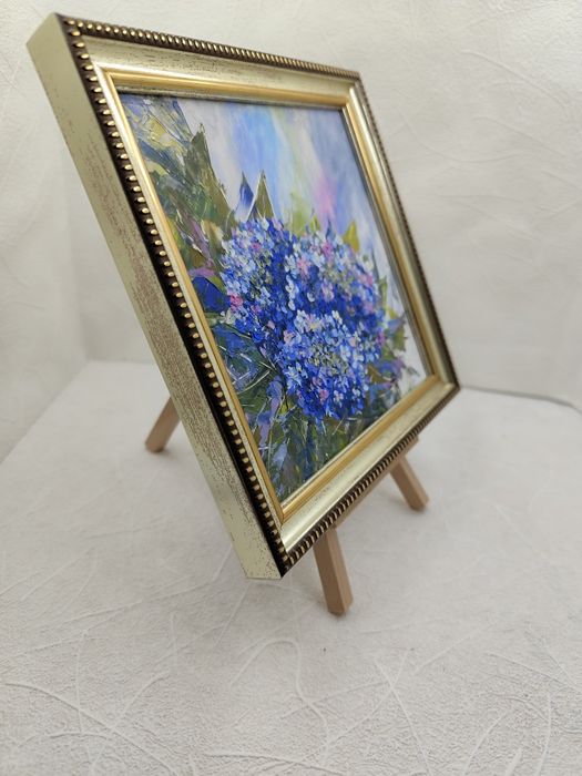 Подарунок, квіткова картина олією.