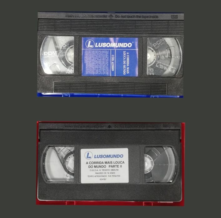 Filmes "A corrida mais louca do mundo" 1 e 2, VHS original,1981 e 1984